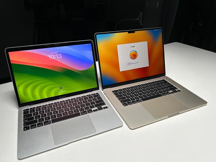 对比了一下 m1 macbook air 的 13 3 英寸屏幕……