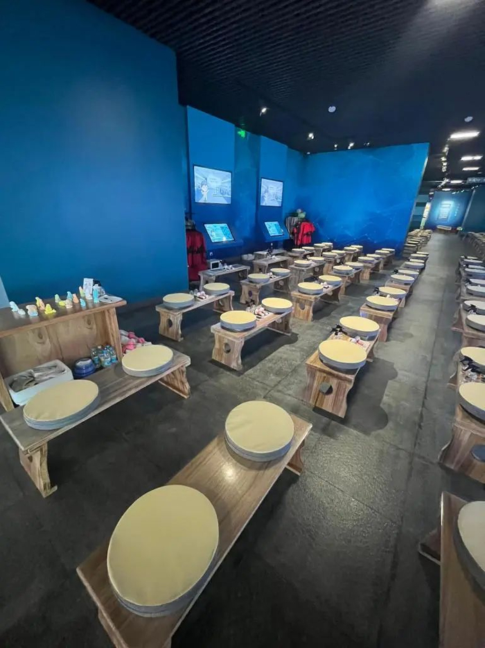 河东池盐博物馆内的研学课堂一角。（记者王皓摄）