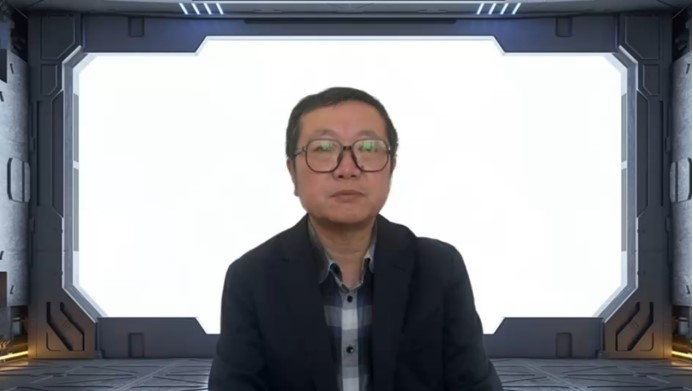 刘慈欣数字人亮相现场