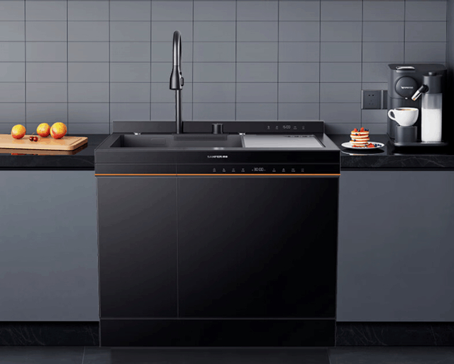 有帅丰【魔净70】js-w70-90洗碗机集成水槽就能搞定|洗碗机|水槽|餐具