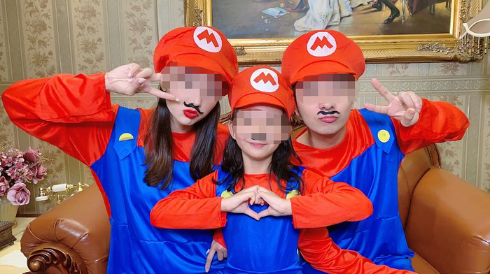 ▲广东夫妇及女儿