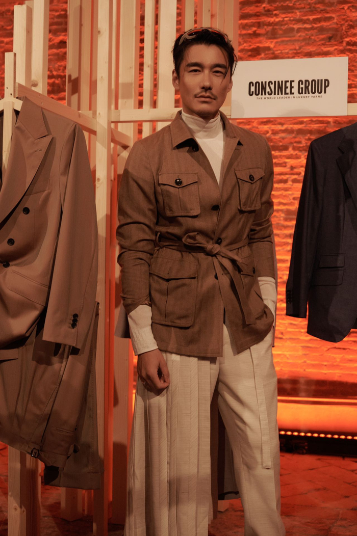 胡兵伦敦时装周佛罗伦萨站收官佛系穿搭诠释多元时尚