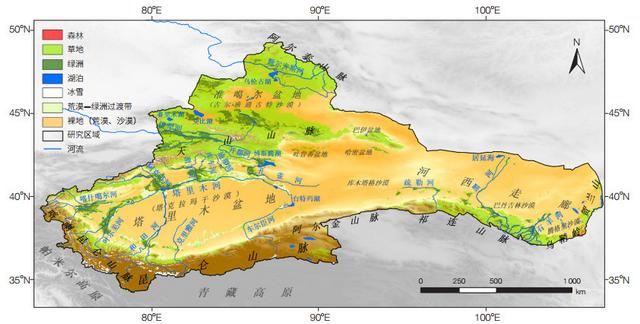 我国西北干旱区概图 资料来源：中国科学院