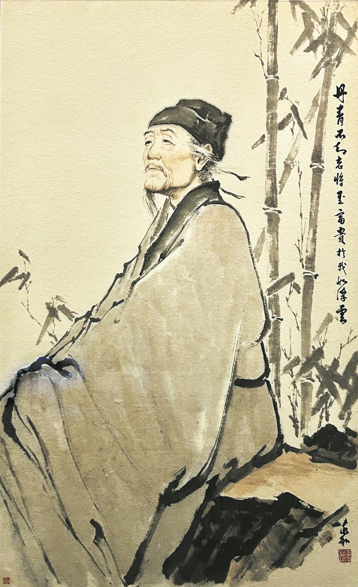 杜甫像 蒋兆和 绘"少陵草堂"古碑□彭卫锋1993年9月,我第一次来成都就