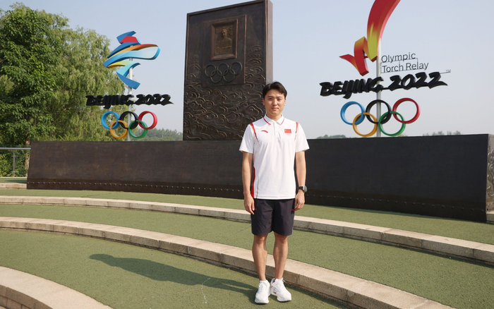 董栋参加过4次奥运会。新京报记者 王飞 摄