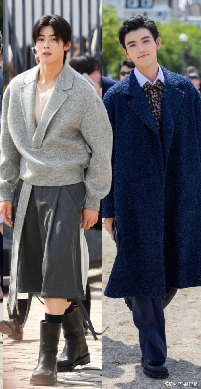 一些意想不到的明星同框,陈飞宇和车银优坐一起看秀