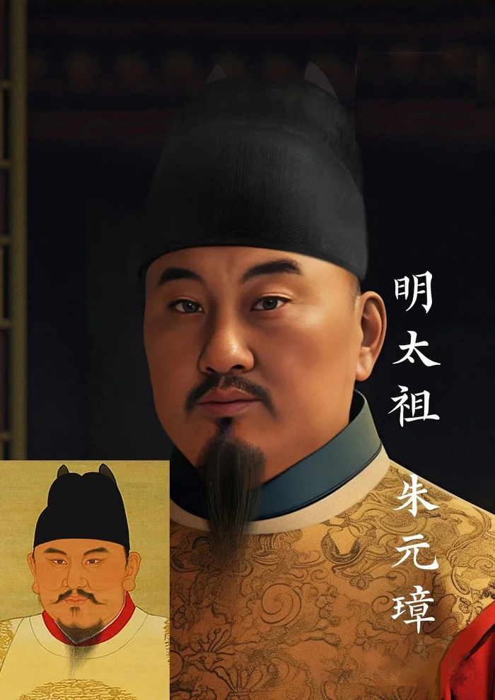 太像了!AI还原明朝16位帝王形象,朱元璋还有两幅面孔?朱棣有点被瘦身了...|明太祖|山河月明|尚食|珍馐记|皇帝_新浪新闻