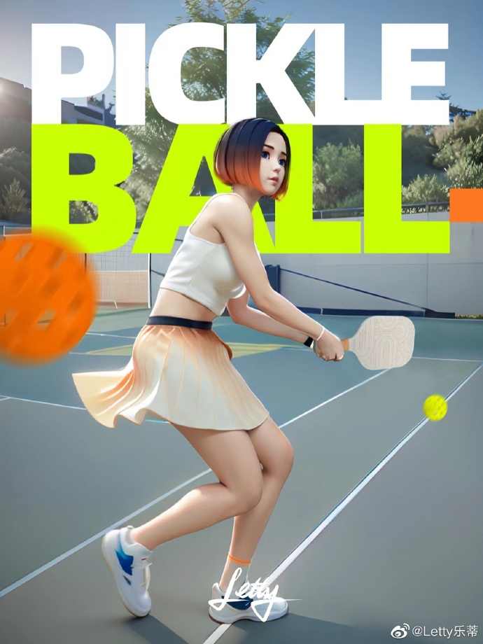 匹克球玩家小乐。