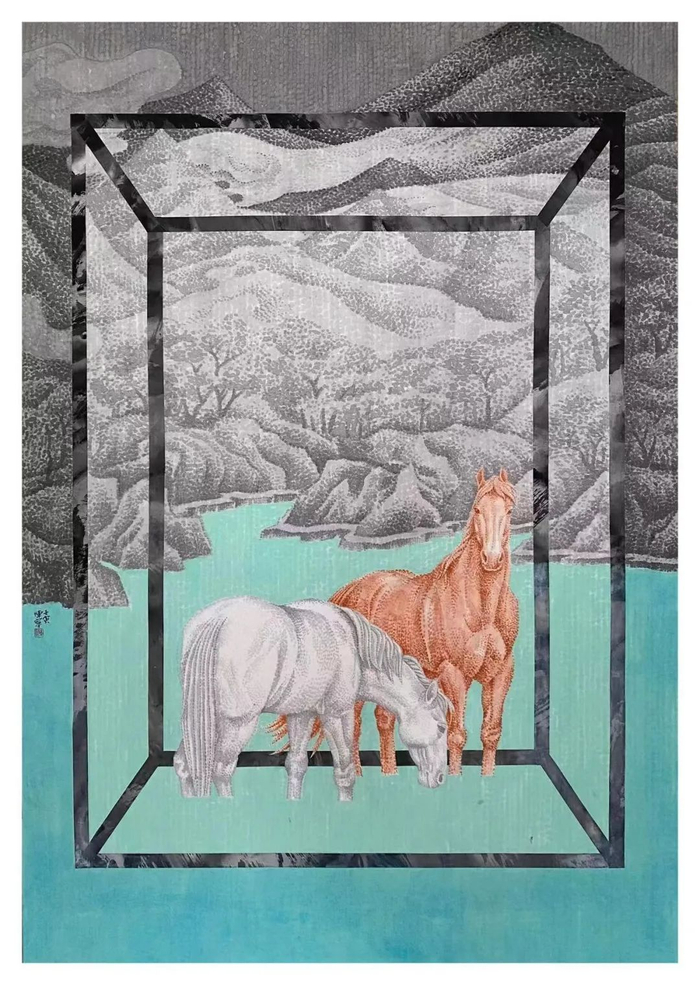 白马非马的艺术表达|陈宁,上海插画界偶象级的人物