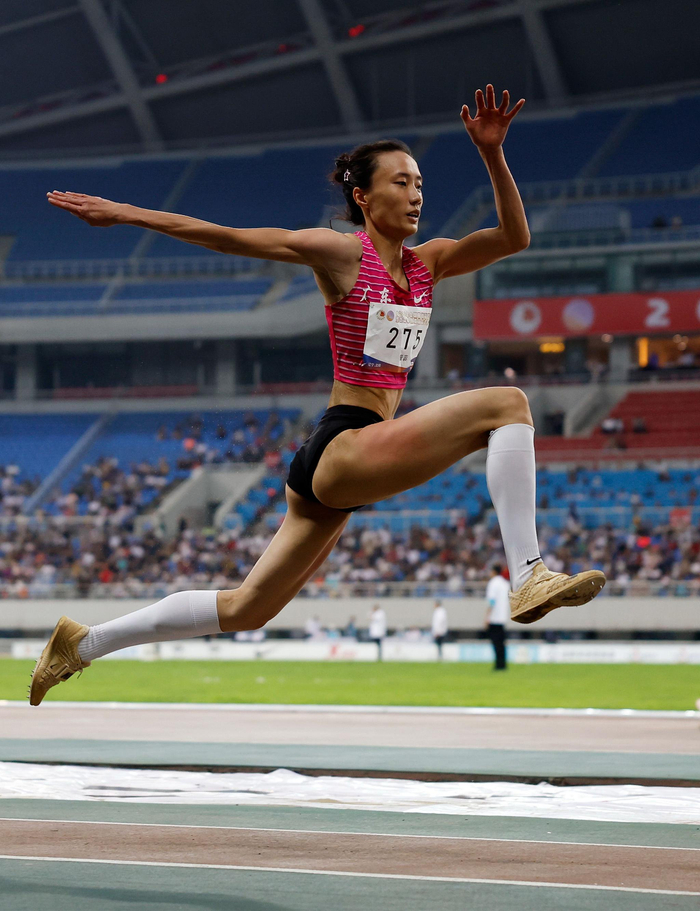 田径全国冠军赛女子三级跳远赛况