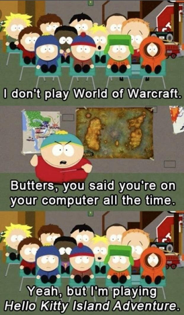 “我不玩《魔兽世界》，我玩的是《Hello Kitty: Island Adventure》”