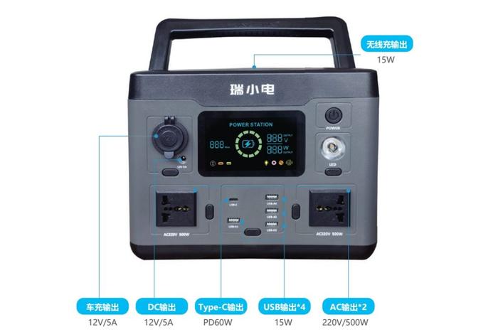 rs540 內置 540wh 車規級磷酸鐵鋰電池組,穿刺擠壓不起火不爆炸,循環