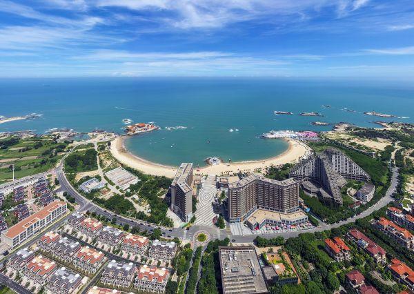 石狮市黄金海岸鸟瞰图 石狮市融媒体中心供图