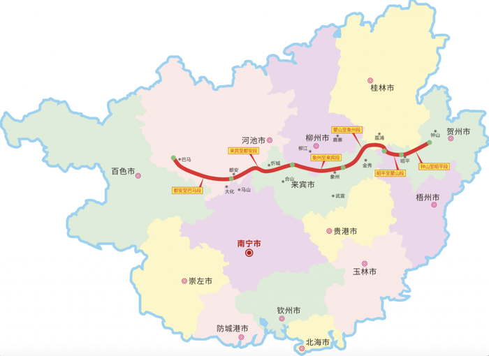 项目线路走向图