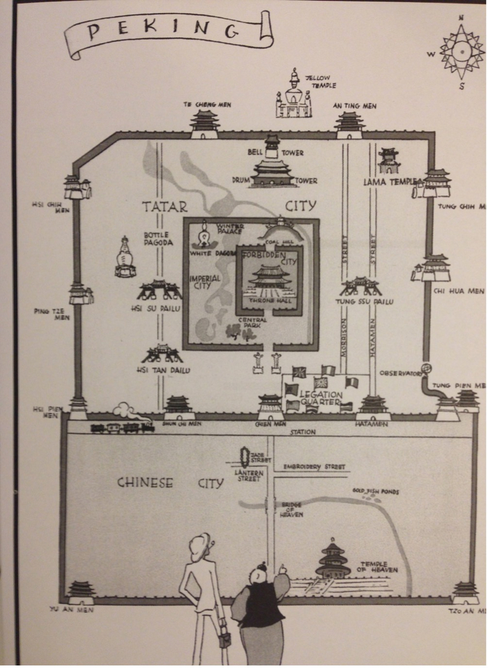 奥地利籍漫画家手绘北京地图