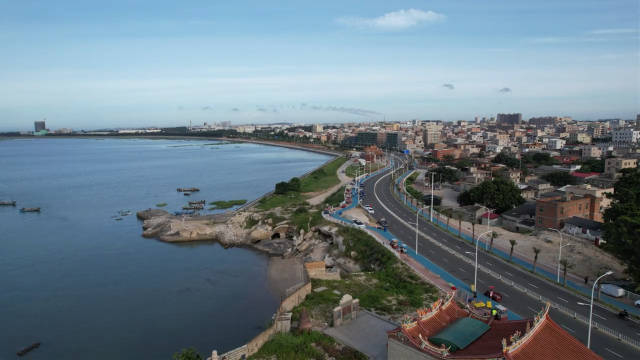 这里是石狮锦江外线新晋的滨海景观廊道