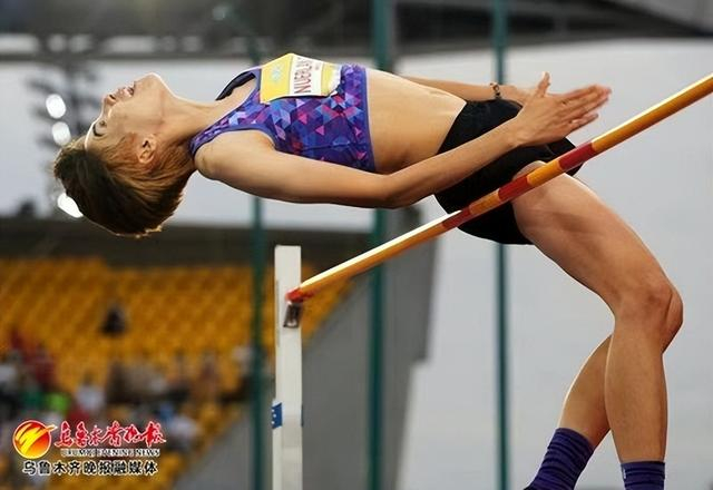 　　迪娜·努尔兰在比赛现场。自治区体育局体育训练一大队供图