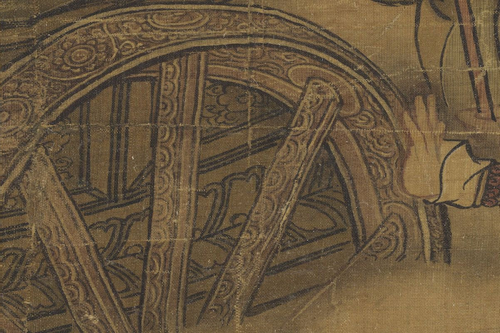 天官座车车轮上的花纹