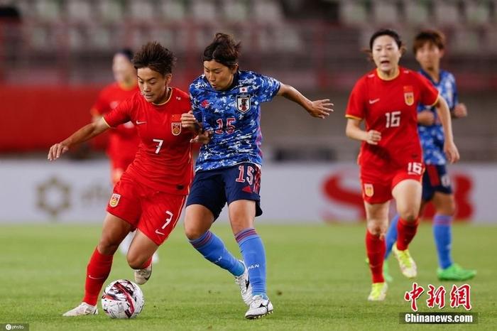 资料图：中国女足与日本队比赛中。图片来源：IC photo
