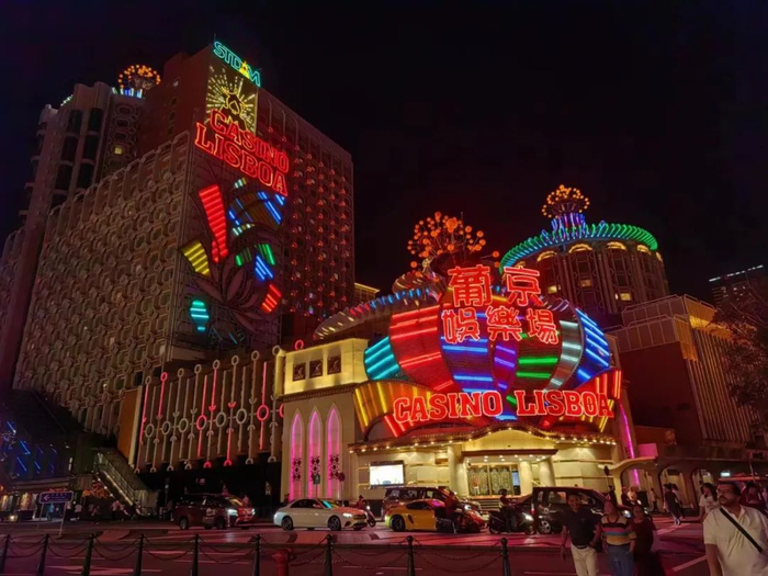 华丽的赌场夜景，作者小沫拍摄