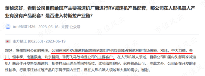 （来源：深交所互动易）