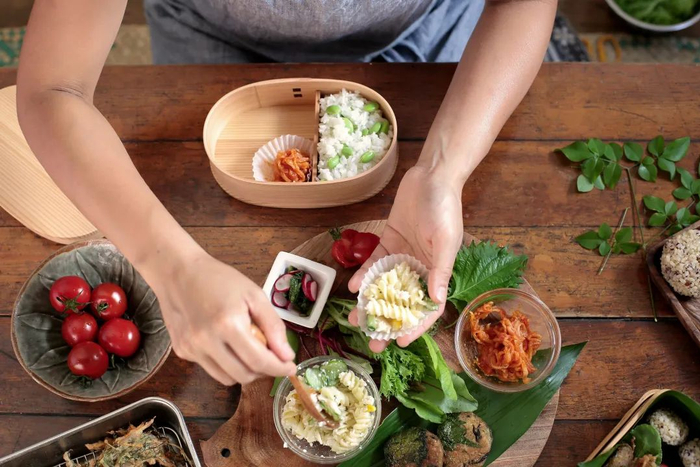 单打独斗的家庭厨房。