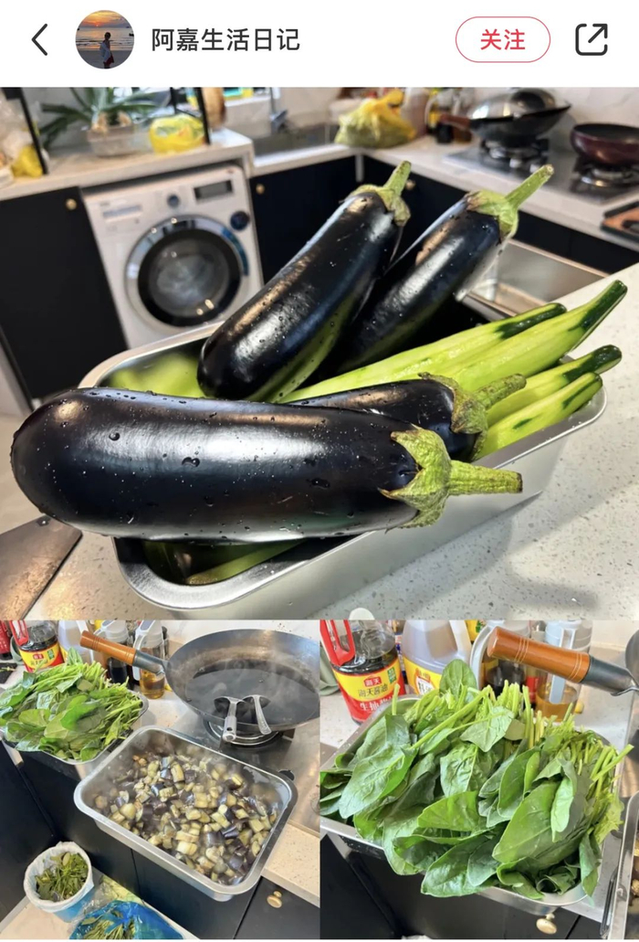 小嘉分享做饭场景，受访者供图