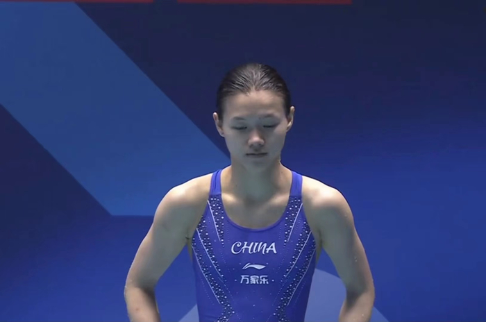 福冈世锦赛跳水比赛开赛 林珊李亚杰包揽女子1米板预赛前两名|跳水|林