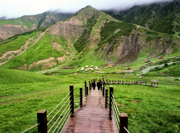 小木孜都克景区。图片来源：阿合奇零距离