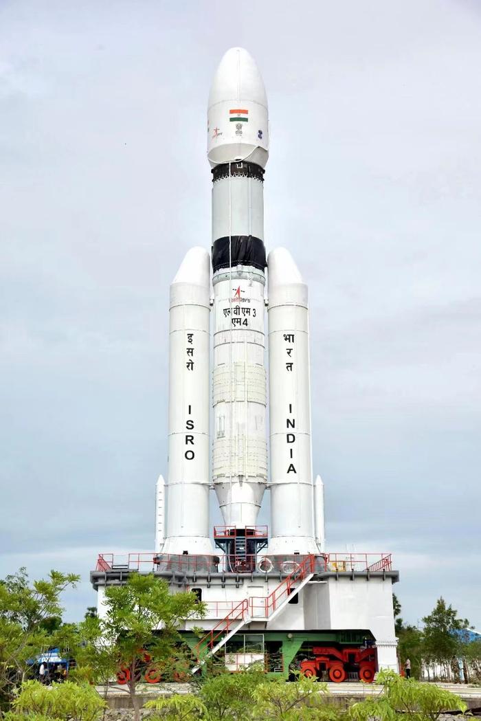 此次发射月船三号探测器的LVM3火箭。