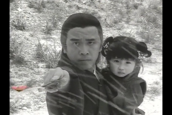 满目黑白的苍凉人生中，曾有一朵彩色的花落于剑尖