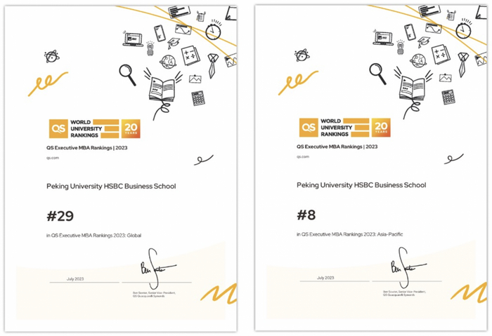 Emba Qs 2023QS全球EMBA排名揭晓!北大汇丰位居全球第29位__财经头条__新浪财经
