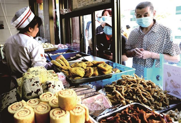     悦宾楼的外卖部  张建平 摄
