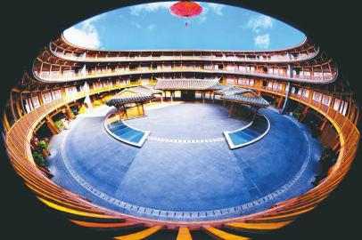 洛带古镇博客楼。 向安顺 摄