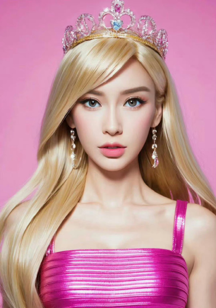 angelababy迪丽热巴芭比造型|迪丽热巴|angelababy_新浪新闻