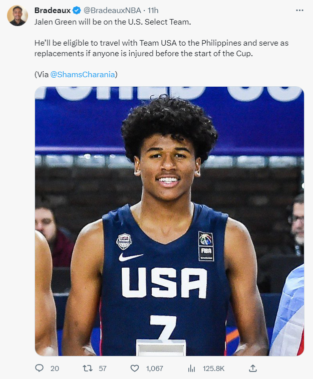 格林或打替补引美记热议:承认21年该选莫布里?美国男篮力挺格林