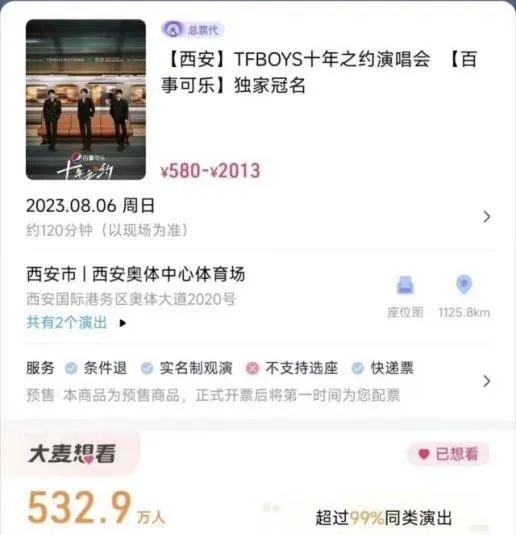 图片来源：购票平台截图