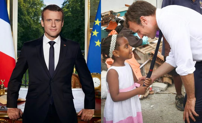 右图领带露出背面的红色，非常有辨识度