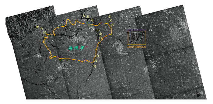 卫星图像显示河北涿州地区灾情严重|河北省|涿州市|水体_新浪新闻