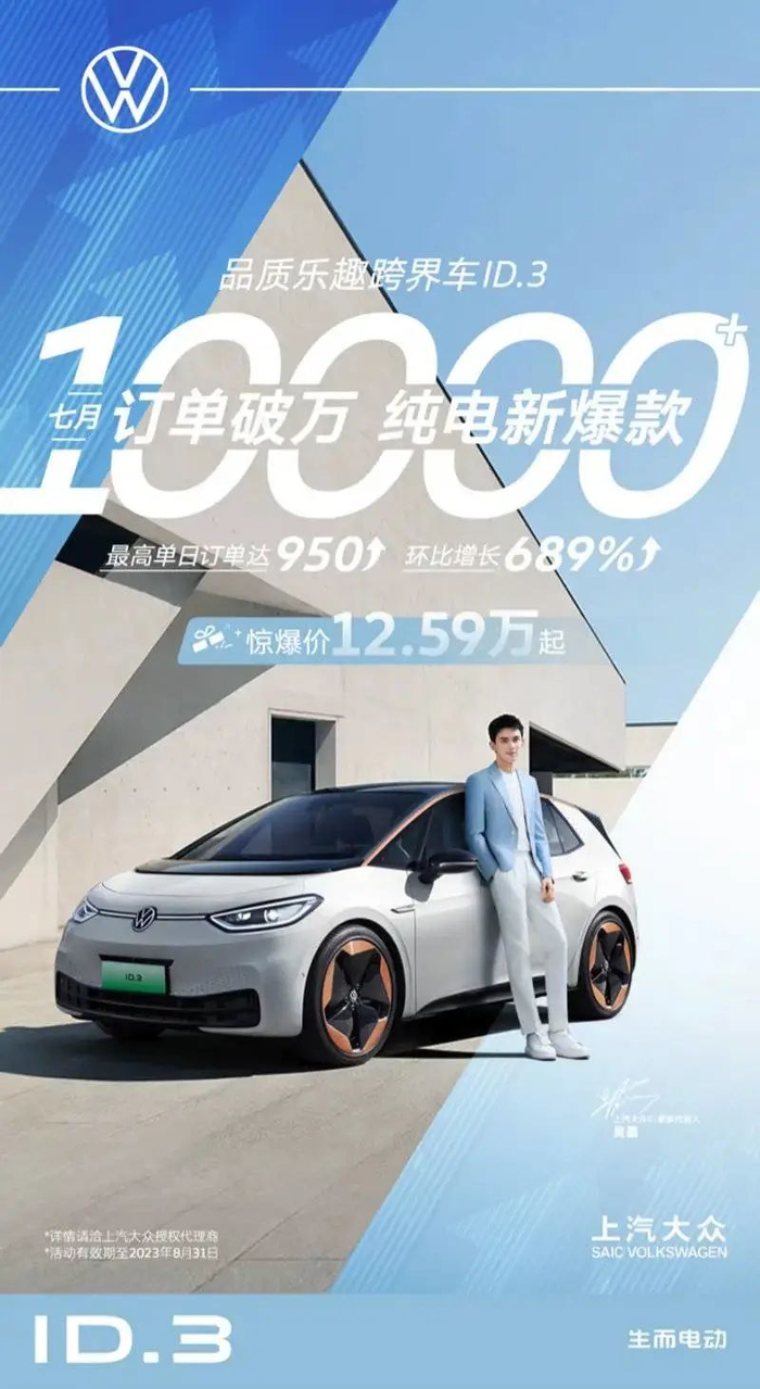 大众ID.3在国内打骨折后，把德国人都整破防了