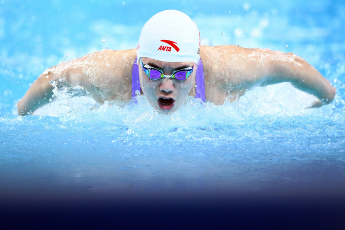 游泳——女子100米蝶泳:张雨霏晋级决赛|游泳|张雨霏|蝶泳_新浪新闻