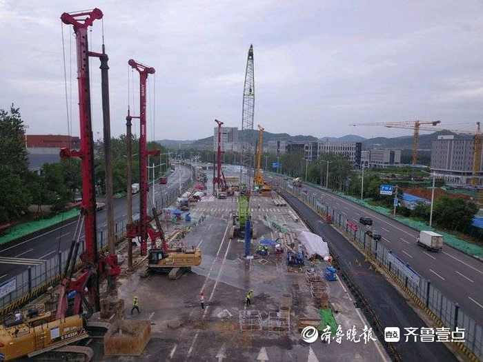 记者实拍:济南地铁8号线全面开工,直到绣源河东岸