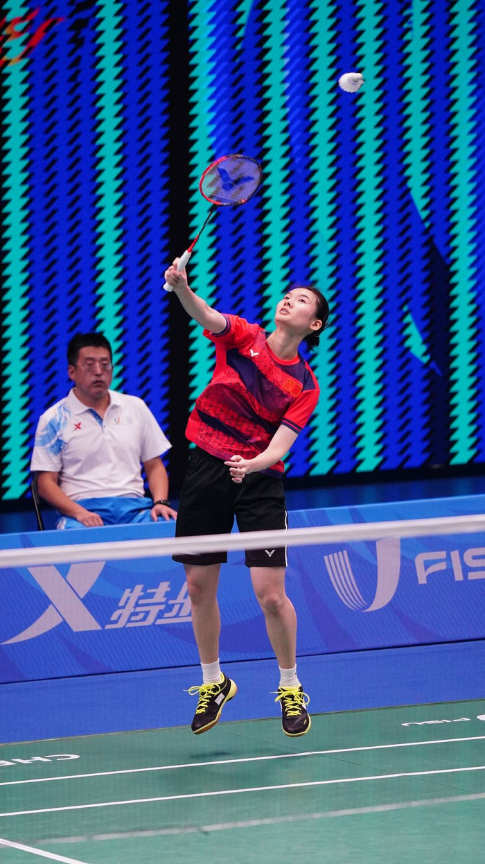 成都大运会羽毛球女子单人项目 中国队韩悦晋级决赛|羽毛球|成都大运
