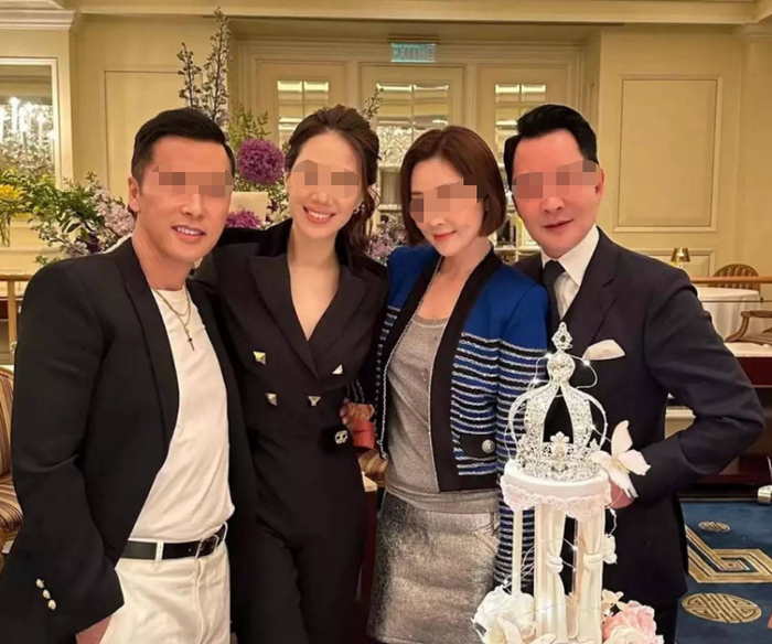 从左到右：甄子丹、汪诗诗、张玉珊、卢启贤