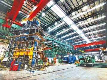 　　攀钢集团江油长城特殊钢有限公司生产厂房。