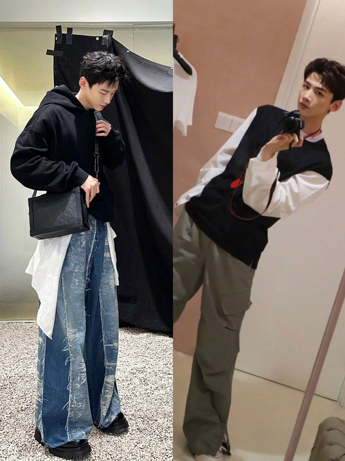 我愿称白敬亭行走的男性穿搭模版(也可以是行走的衣架子)|白敬亭_新浪