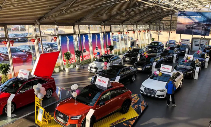 ▲广汇汽车的一家汽车4S店