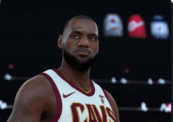 盘点詹姆斯在历代nba2k中的建模和评分|詹姆斯_新浪新闻