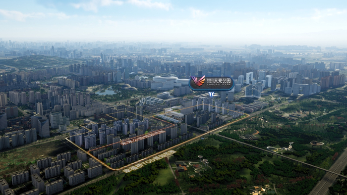 幸福桥TOD规划范围意境图