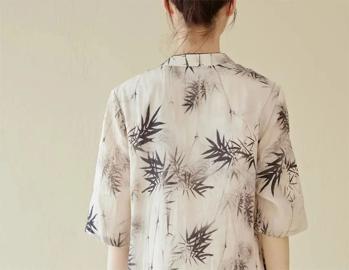 苎麻连衣裙雨露麻中式套装高级感国风美如画中人飘逸典雅轻盈气质不